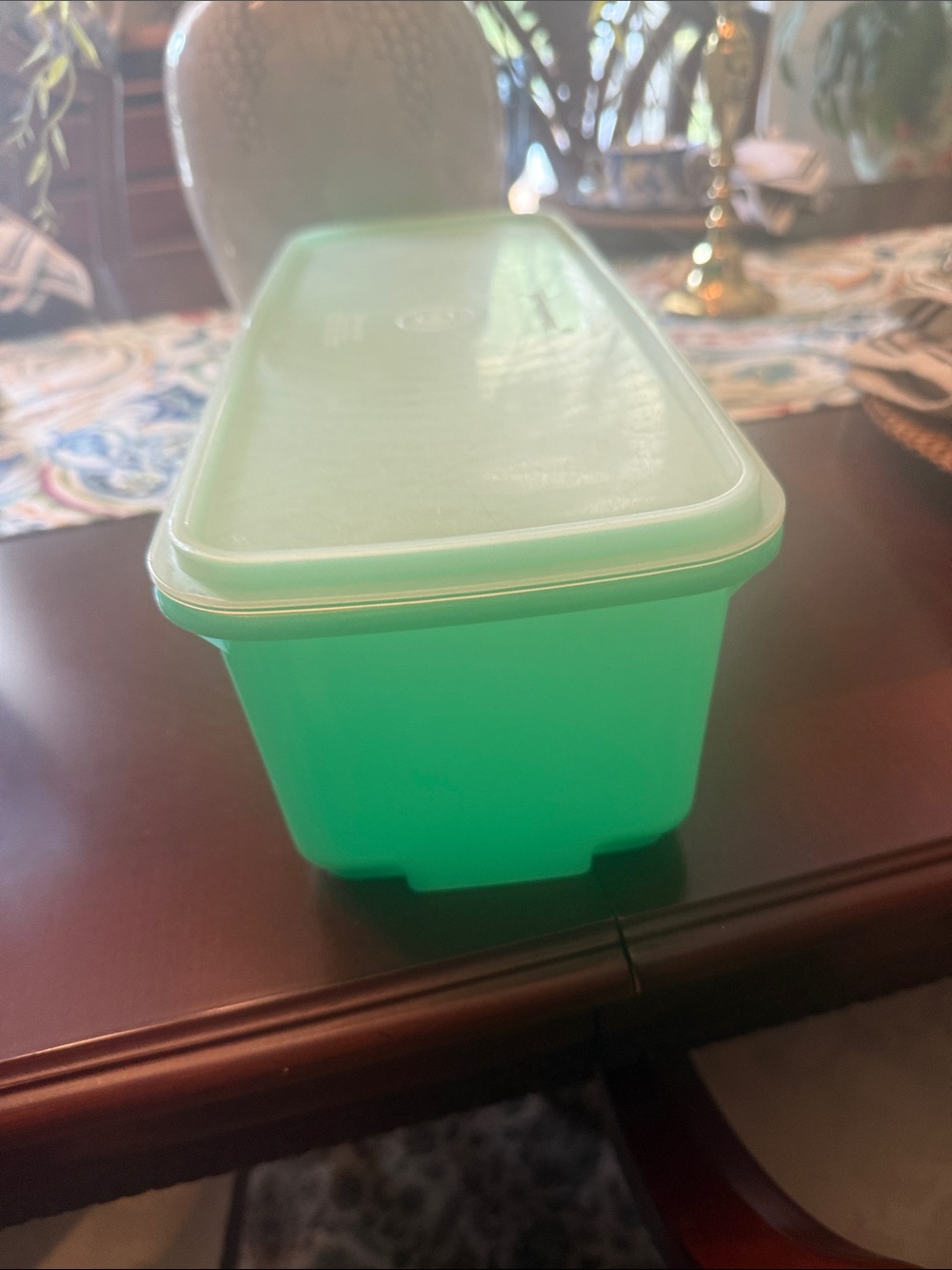 Tupperware Turquoise Rectangular Food Storage Container - Picture 7 of 8